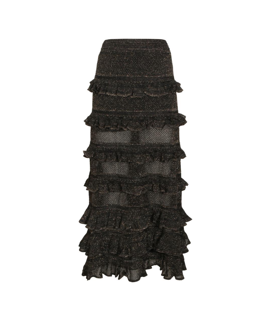 ZIMMERMANN Черная хлопковая юбка макси, фото 1