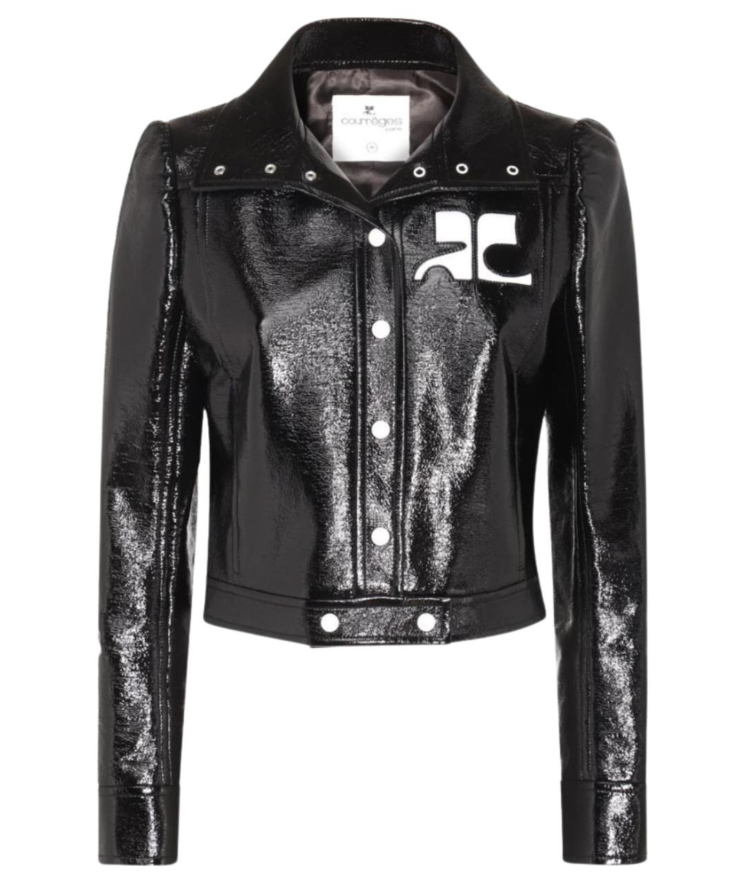 COURREGES Черная хлопковая куртка, фото 1