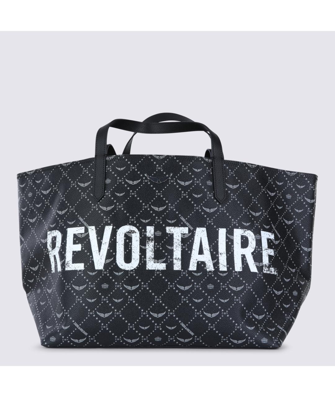 ZADIG & VOLTAIRE Черная сумка тоут из искусственной кожи, фото 2