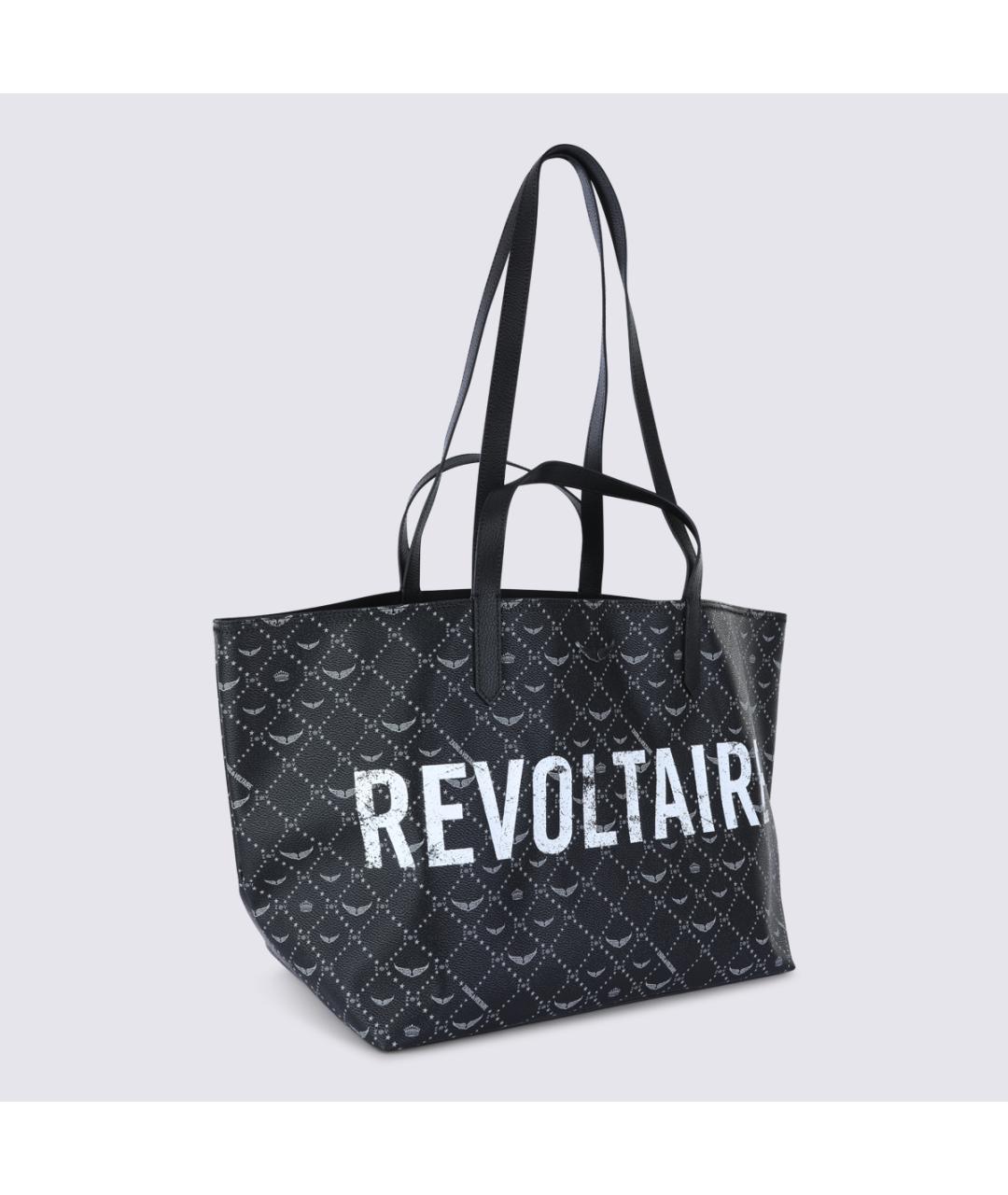 ZADIG & VOLTAIRE Черная сумка тоут из искусственной кожи, фото 3