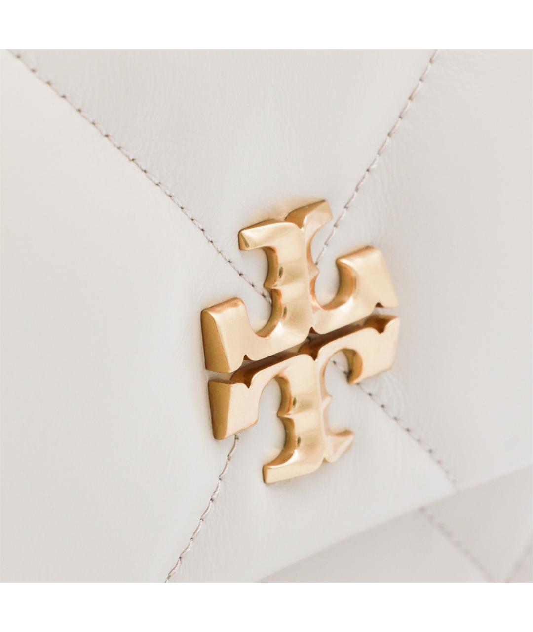 TORY BURCH Бежевая кожаная сумка через плечо, фото 4