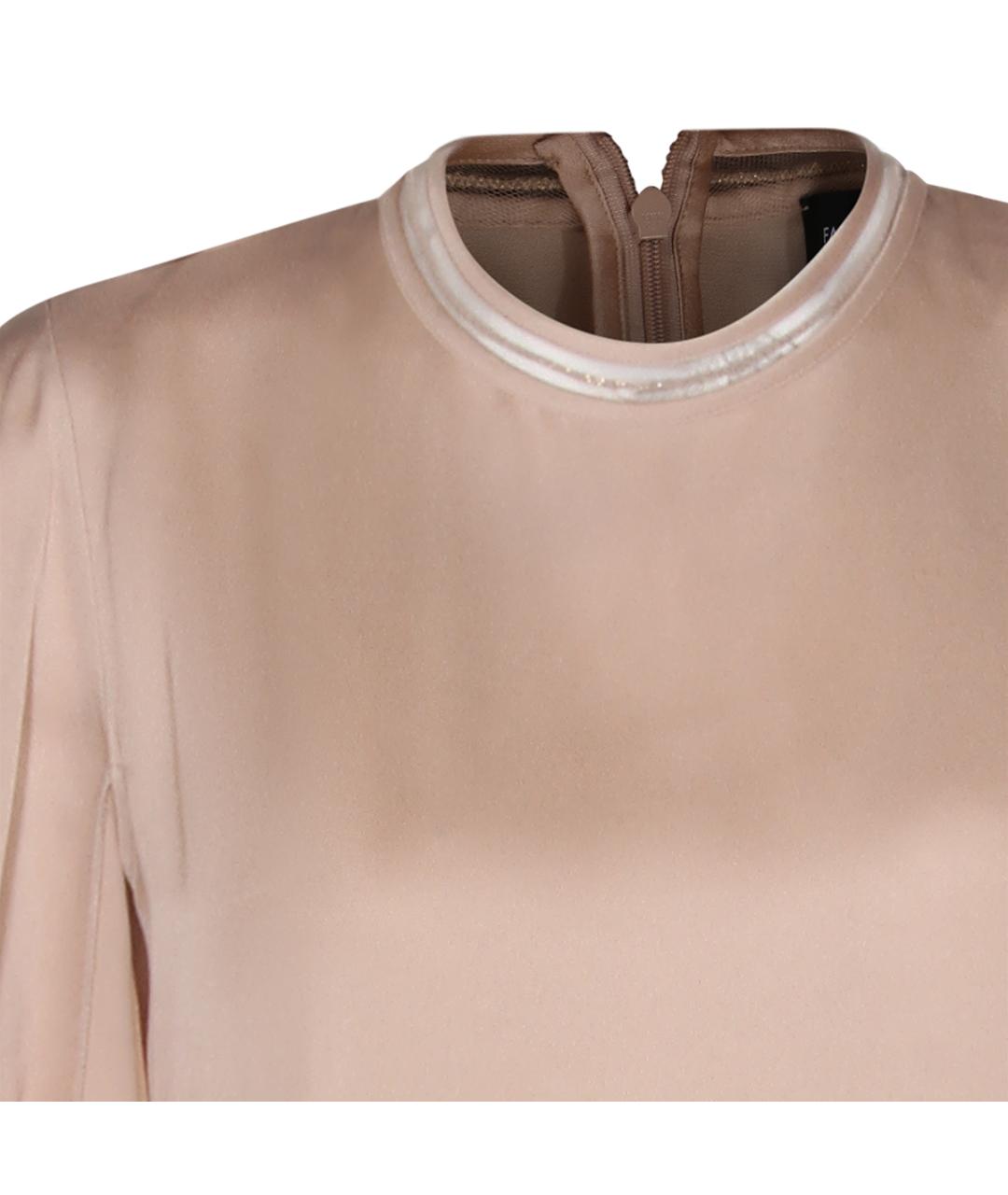 FABIANA FILIPPI Бежевое вискозное платье, фото 3