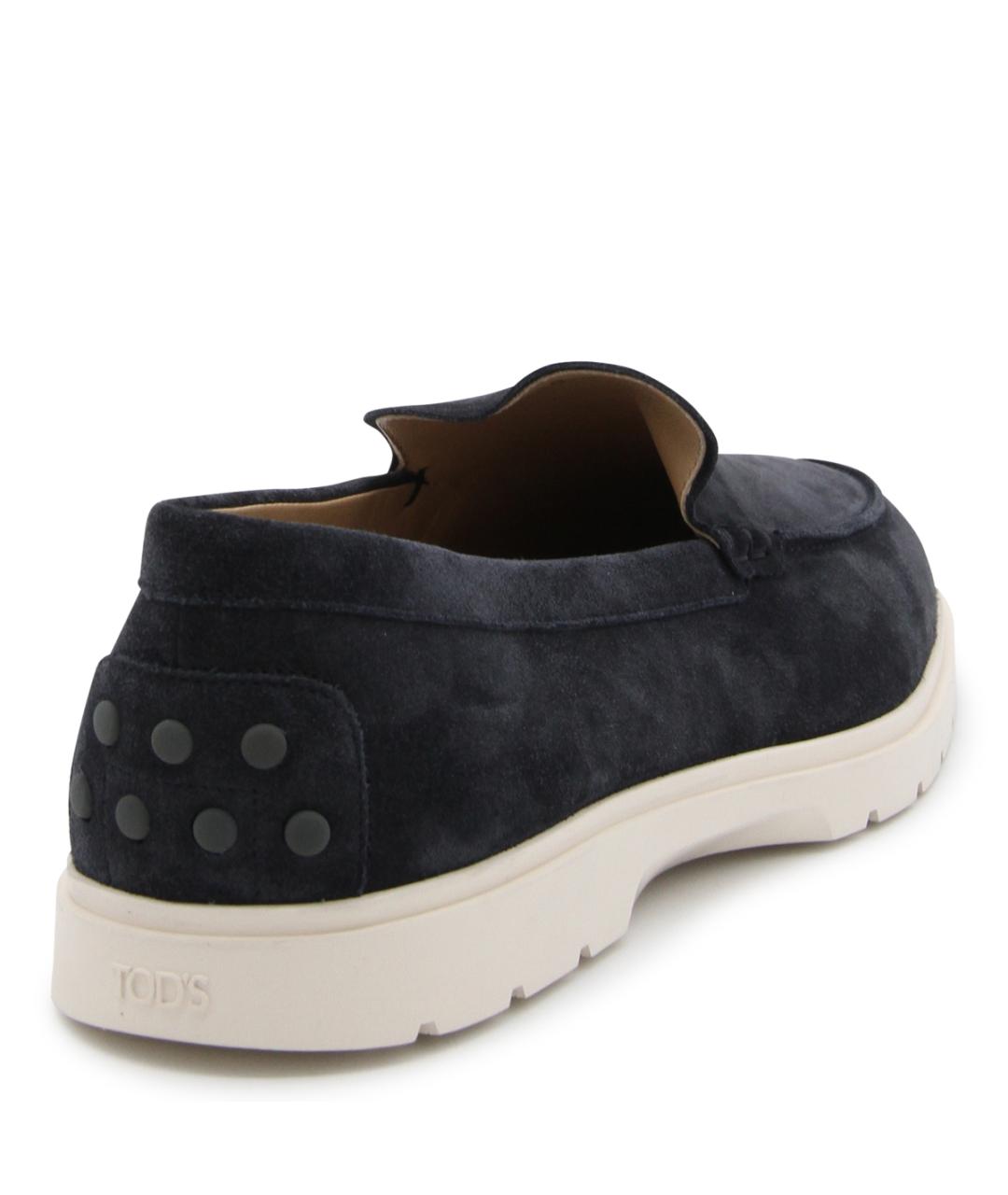 TOD'S Синие замшевые лоферы, фото 3