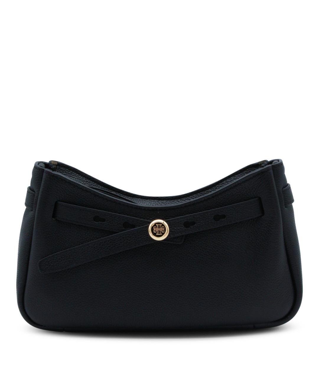 TORY BURCH Черная кожаная сумка через плечо, фото 1