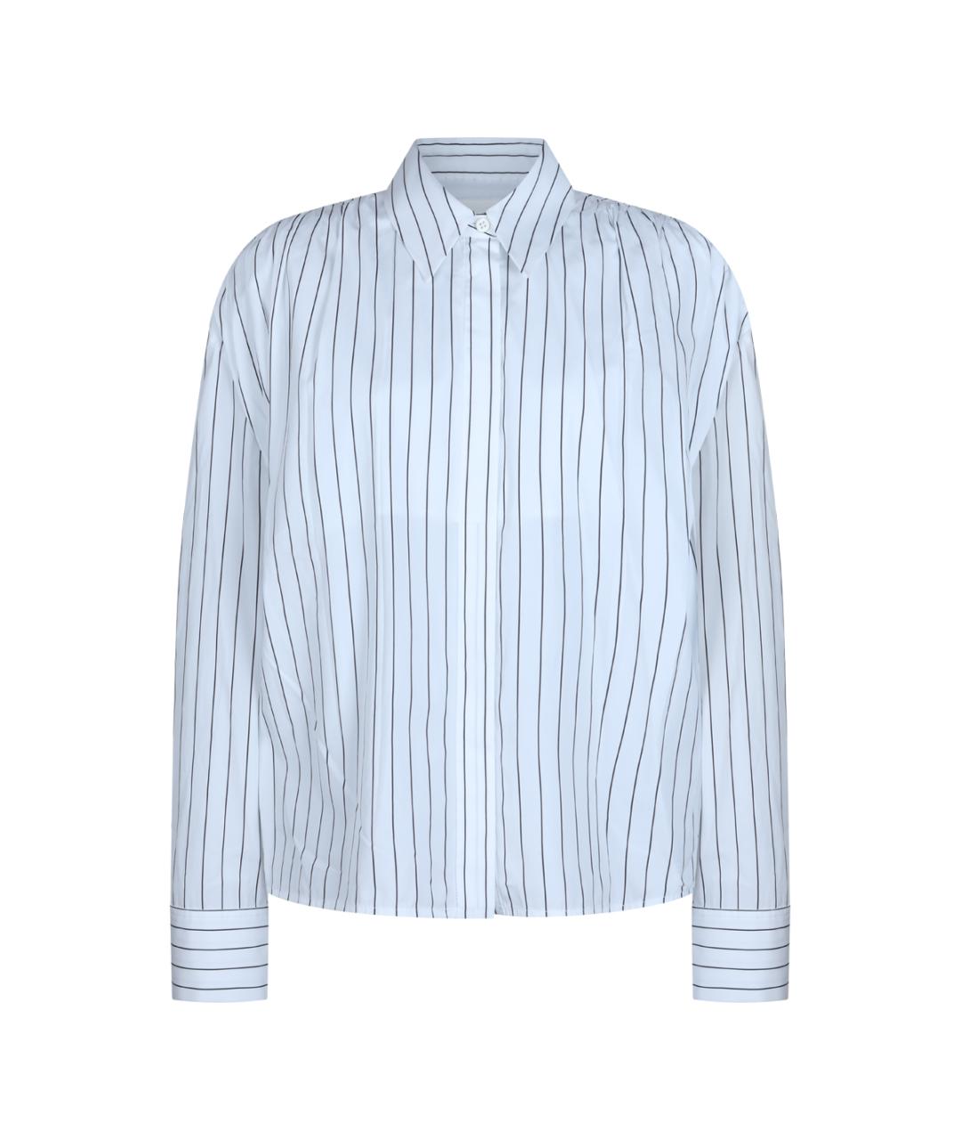 JIL SANDER Голубая хлопковая рубашка, фото 5