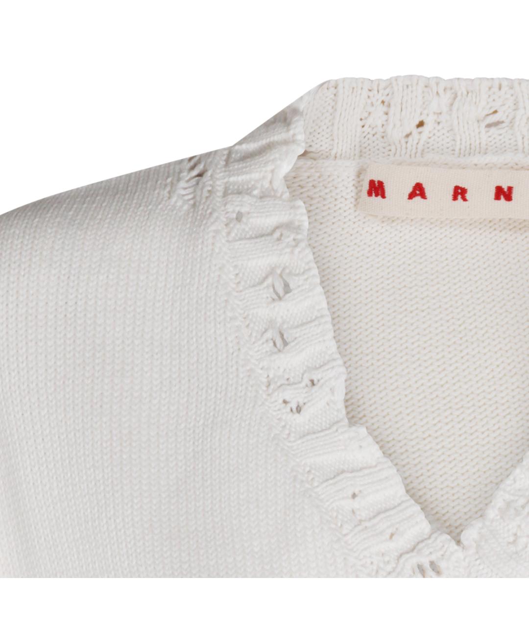 MARNI Белая хлопковая жилетка, фото 4