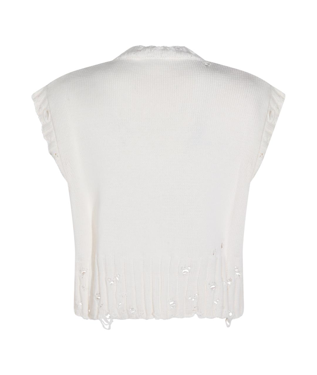 MARNI Белая хлопковая жилетка, фото 2