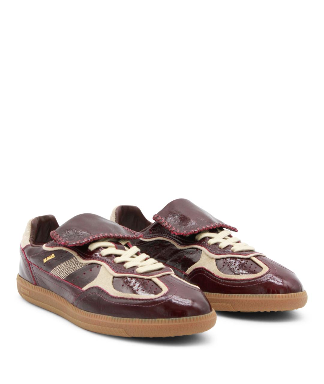 ALOHAS Бордовые кожаные кеды, фото 2