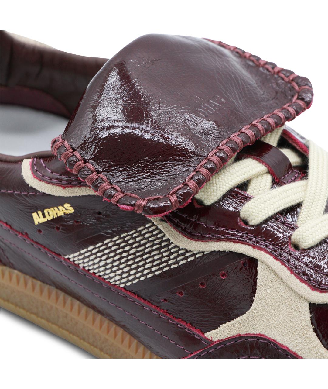ALOHAS Бордовые кожаные кеды, фото 4