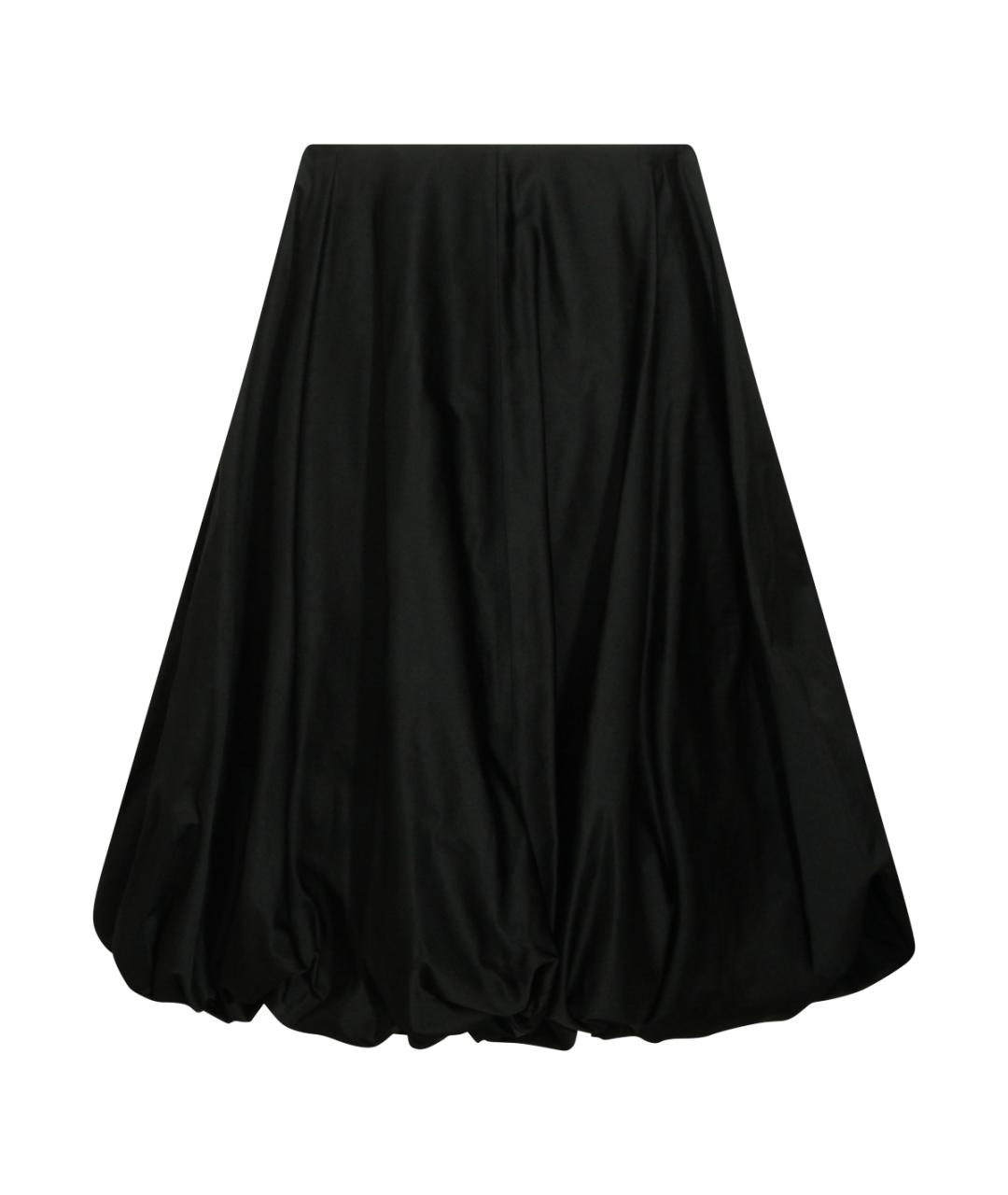 BALENCIAGA Черная полиамидовая юбка миди, фото 1