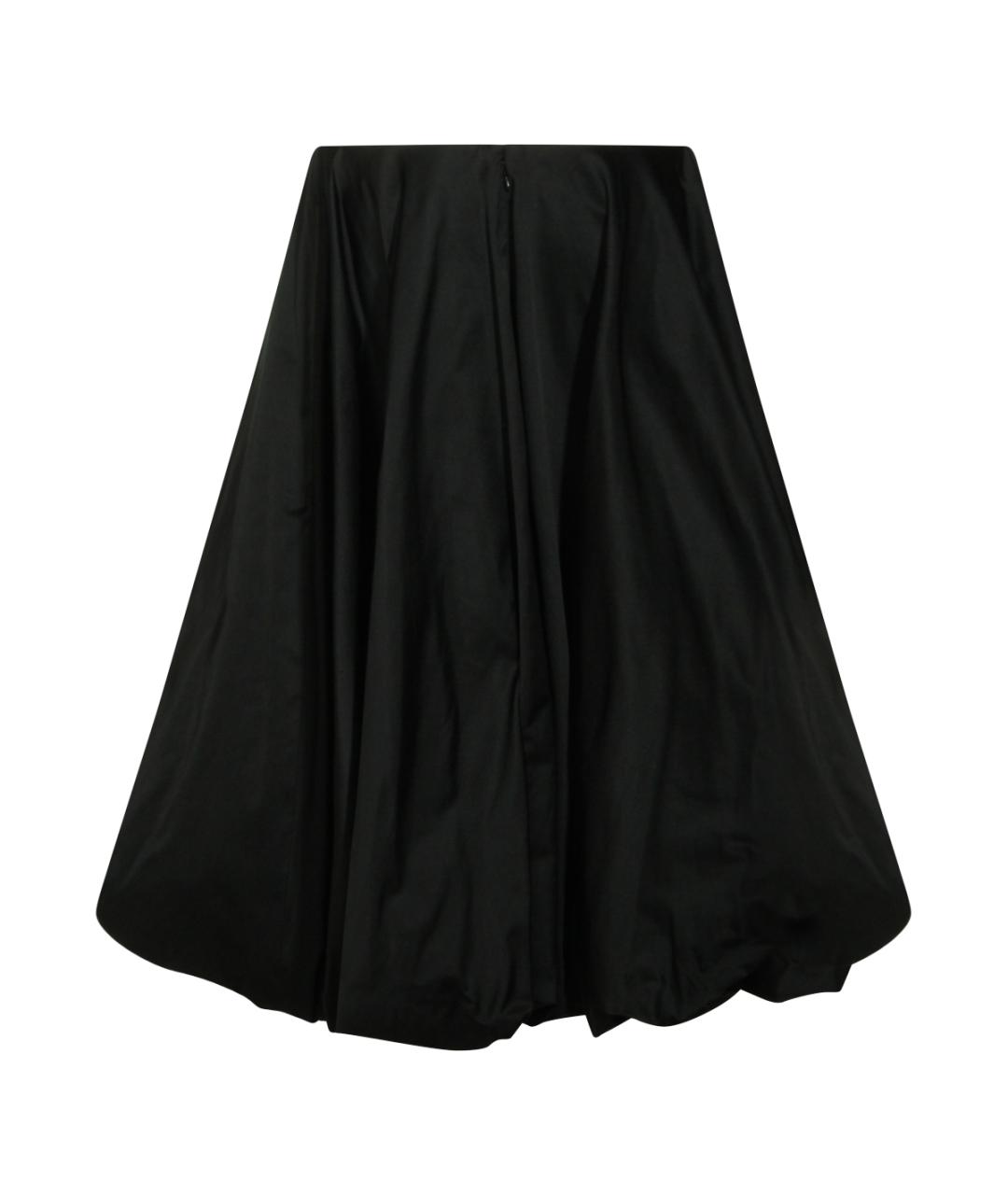 BALENCIAGA Черная полиамидовая юбка миди, фото 2