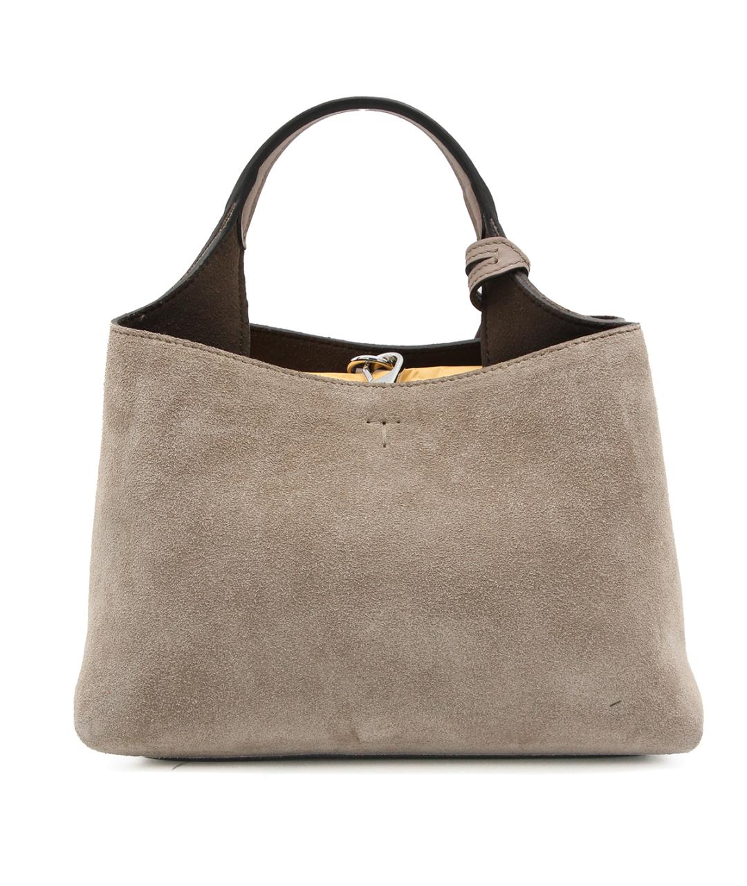 TOD'S Бежевая кожаная сумка тоут, фото 3