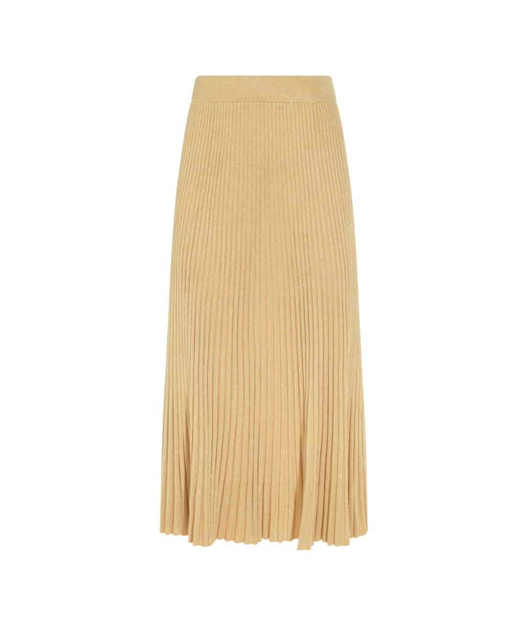 ZIMMERMANN Золотая юбка миди, фото 1