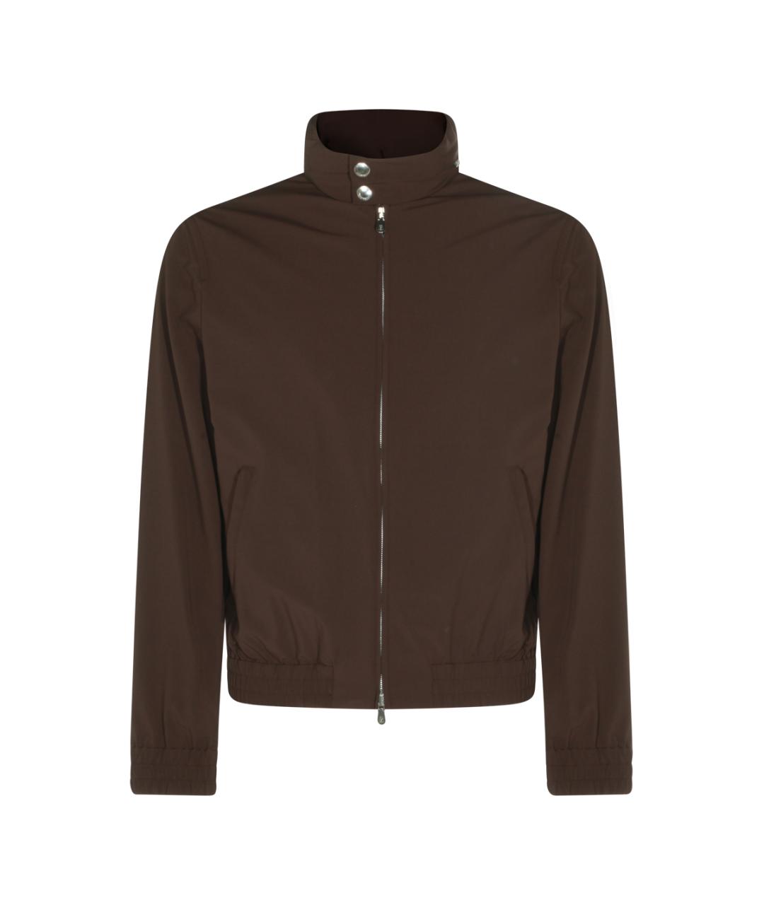 BRUNELLO CUCINELLI Коричневая синтетическая куртка, фото 1