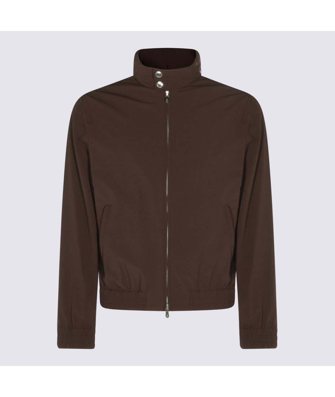 BRUNELLO CUCINELLI Коричневая синтетическая куртка, фото 2