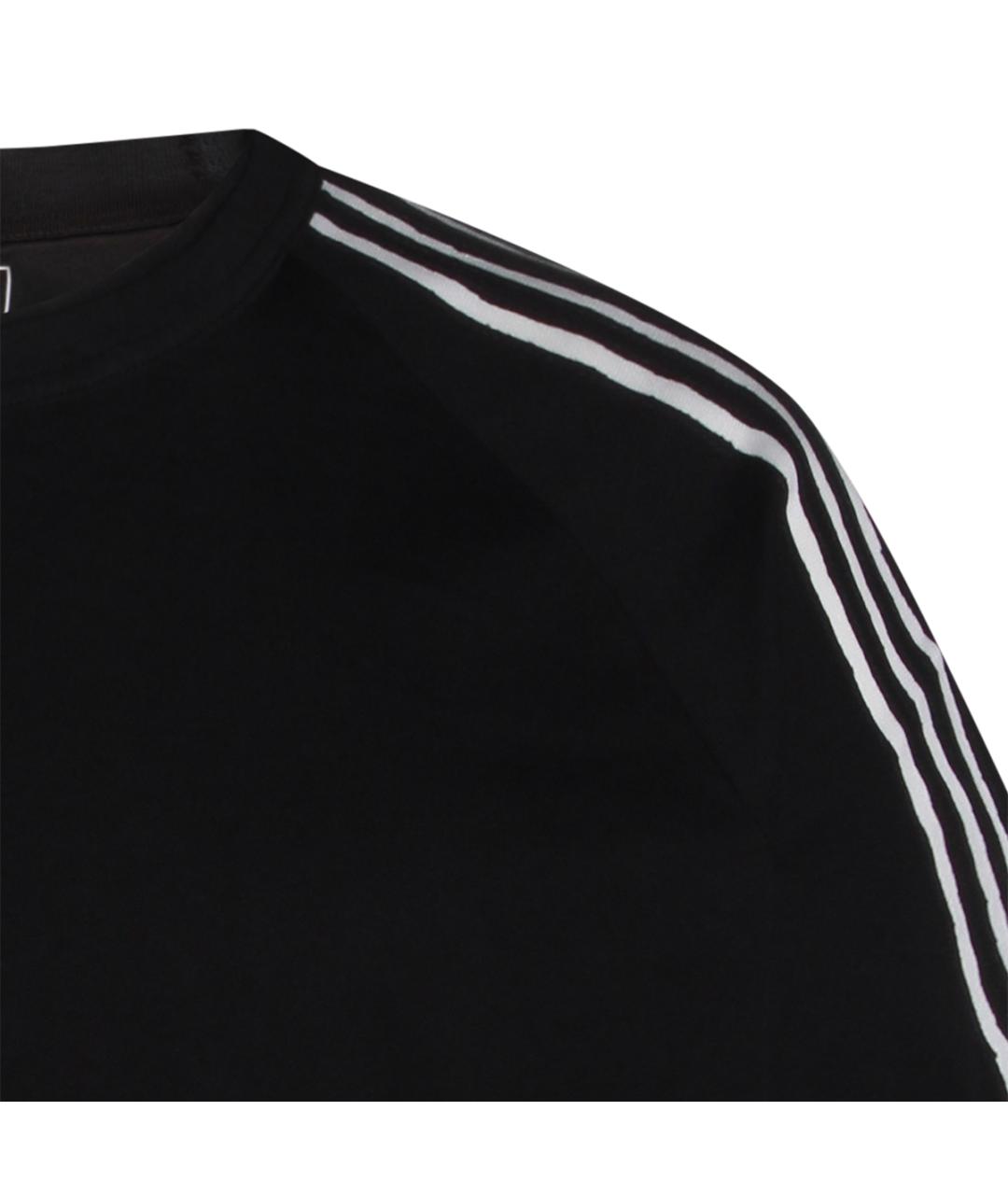 Y-3 Черная хлопковая футболка, фото 3