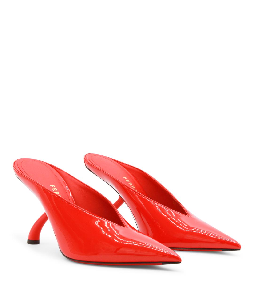 FERRAGAMO Красные кожаные туфли, фото 2