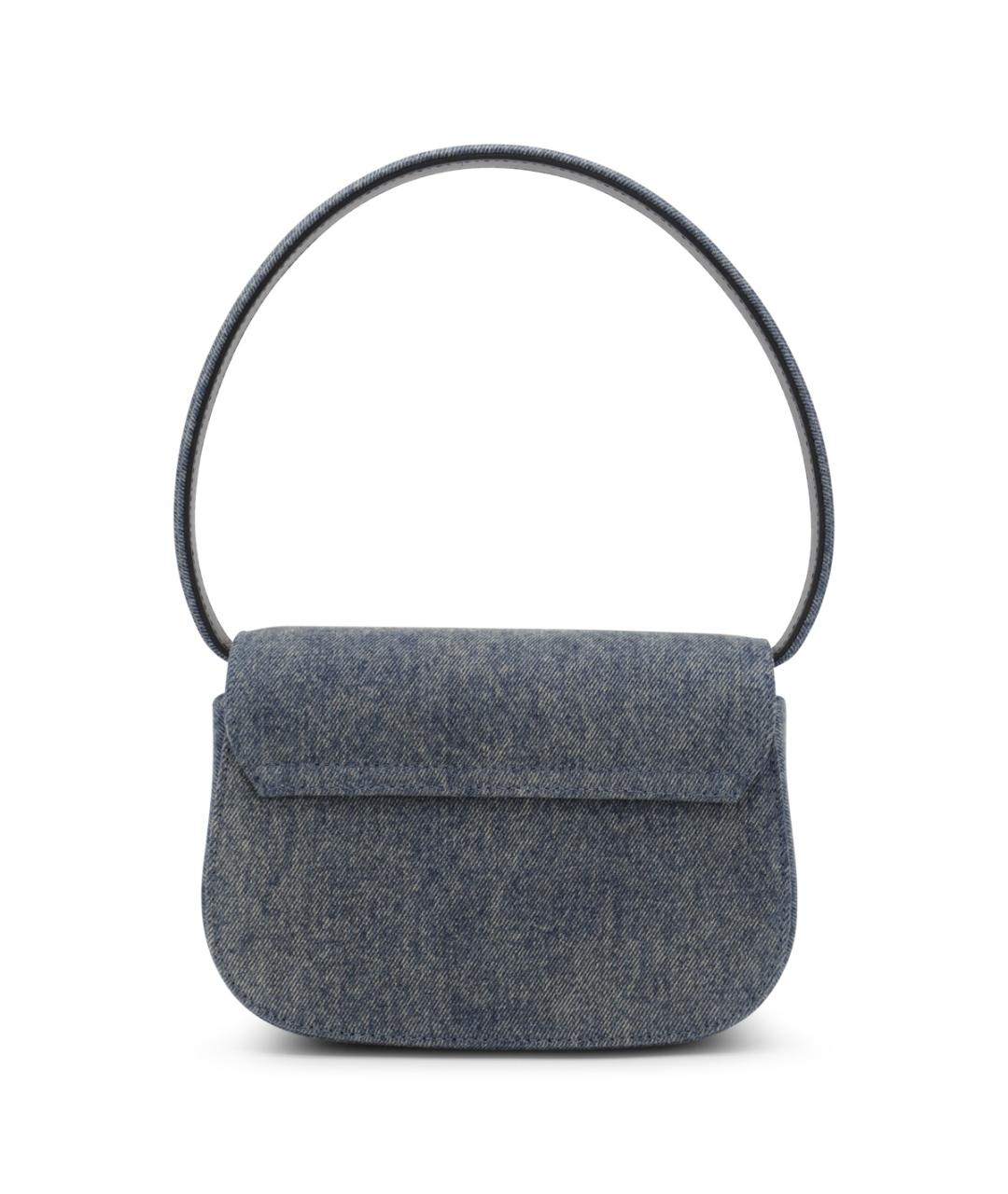 DIESEL Синяя деним сумка с короткими ручками, фото 3