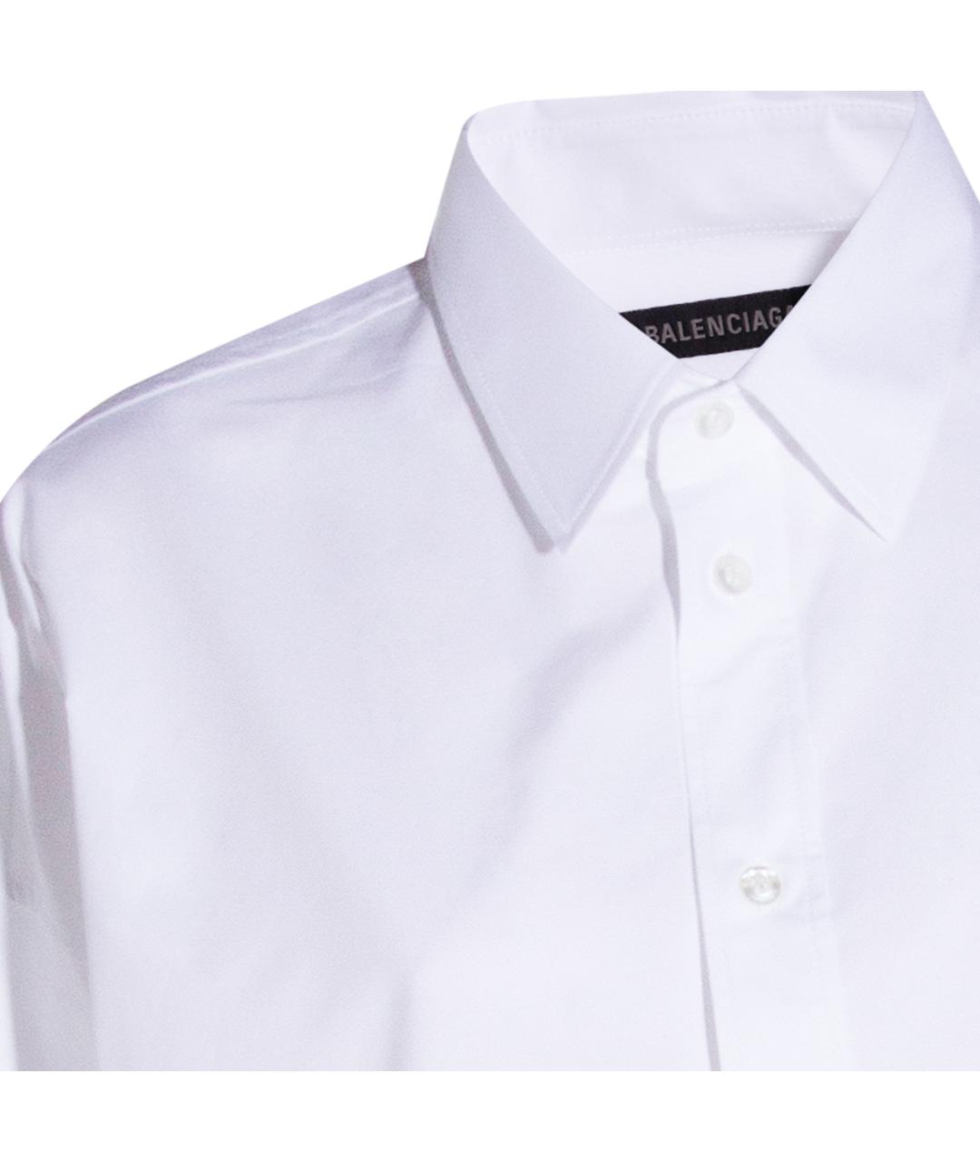 BALENCIAGA Белая хлопковая рубашка, фото 4