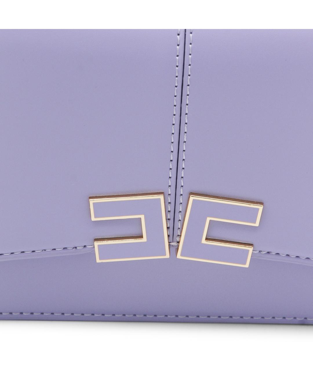 ELISABETTA FRANCHI Фиолетовая сумка через плечо, фото 4