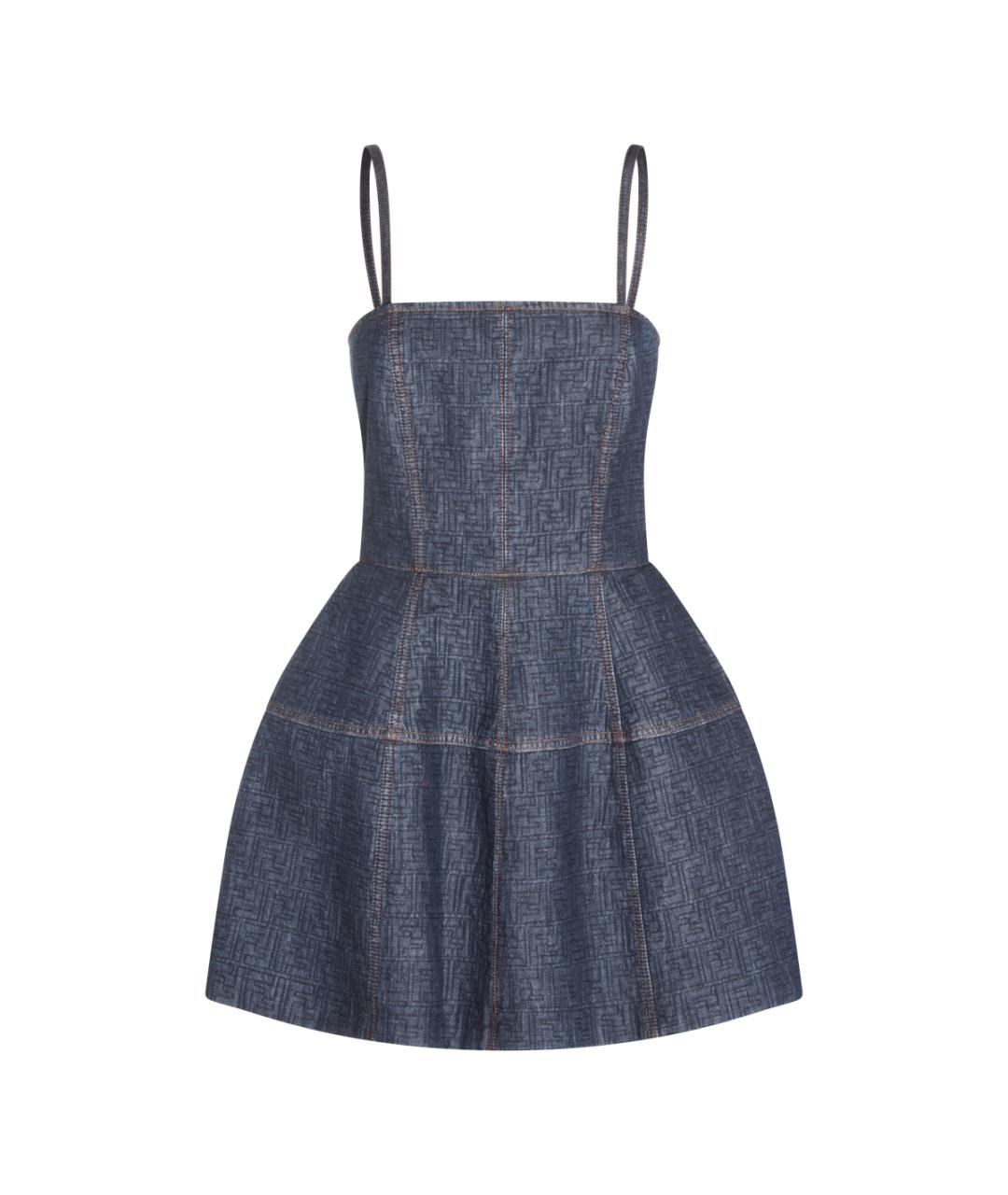 FENDI Синее платье, фото 1