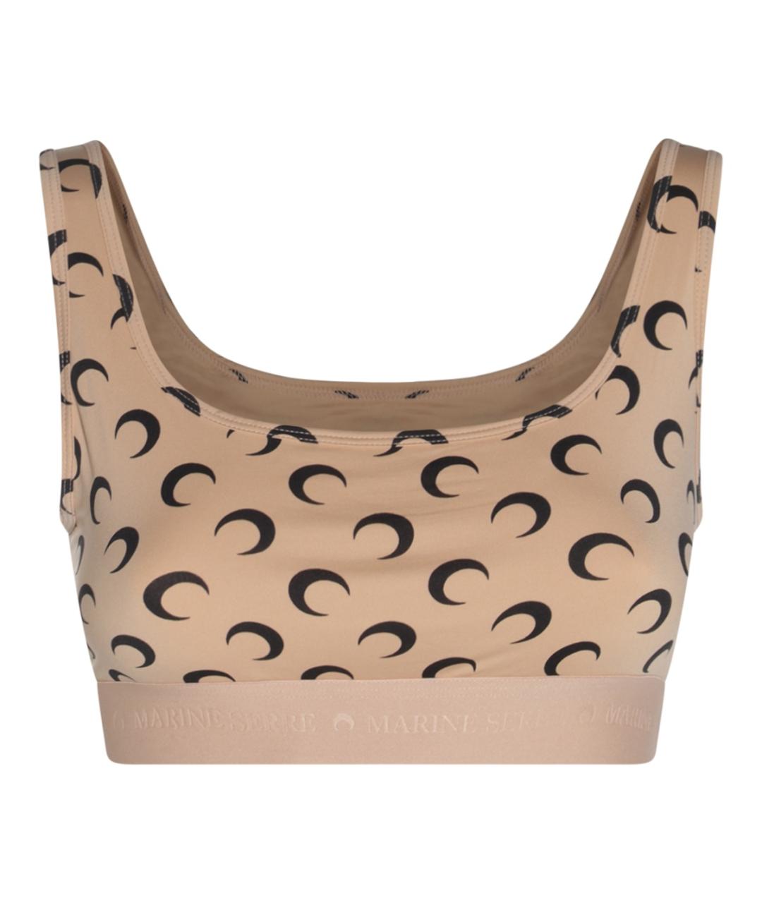 MARINE SERRE Коричневая майка, фото 1