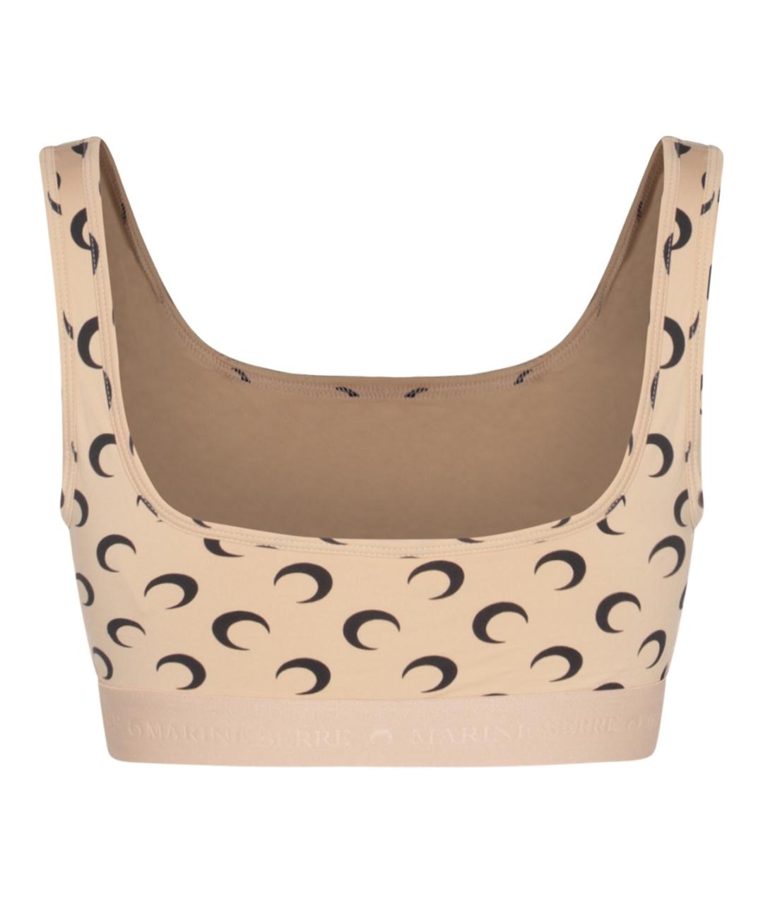 MARINE SERRE Коричневая майка, фото 2