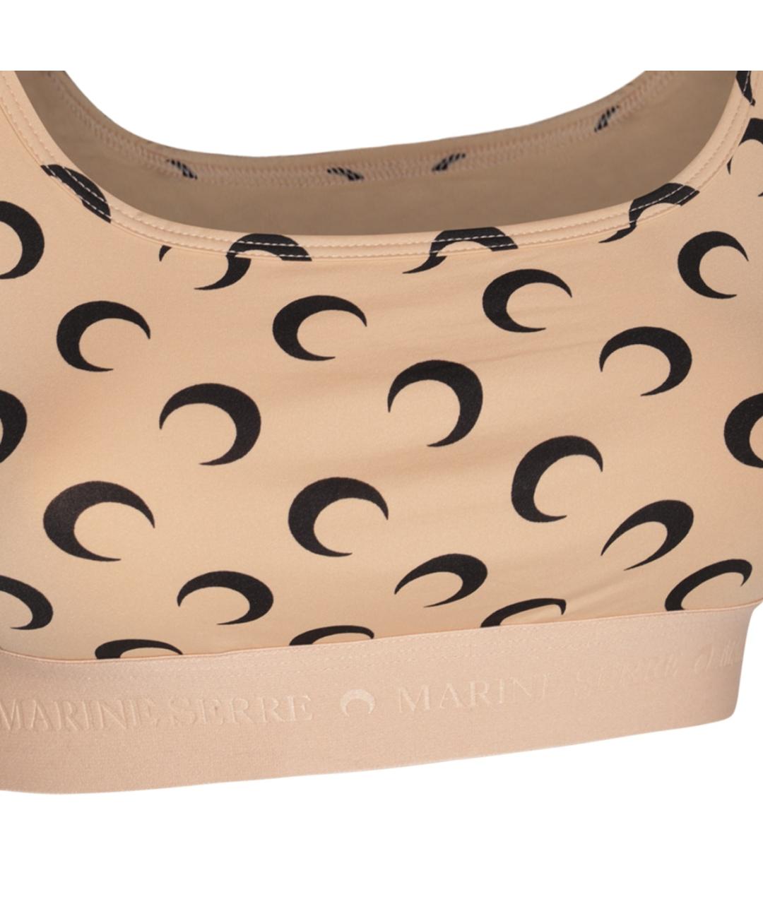 MARINE SERRE Коричневая майка, фото 3