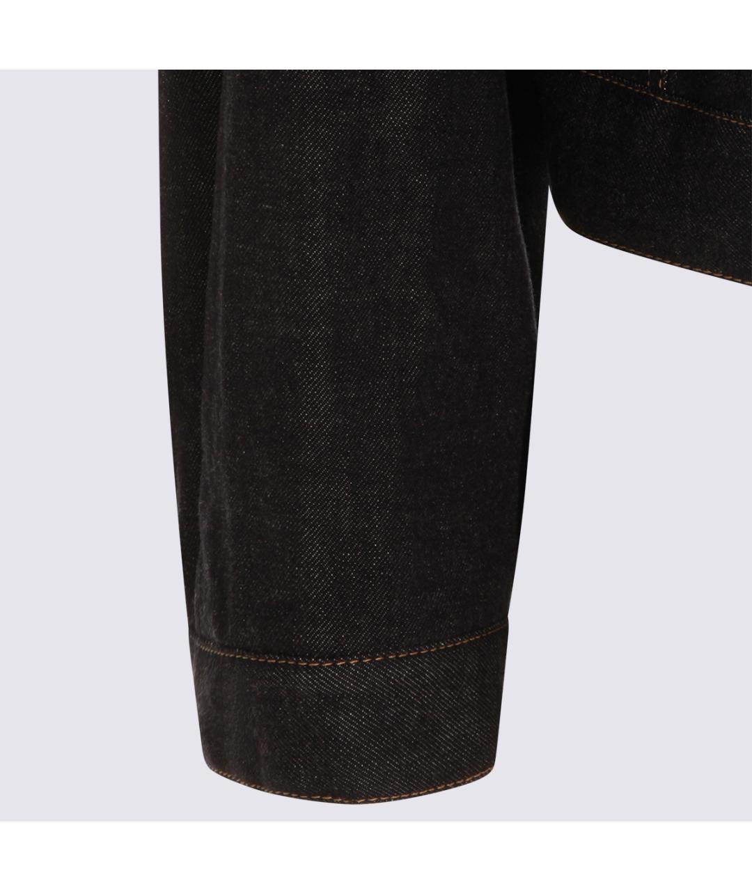 BRUNELLO CUCINELLI Темно-синяя хлопковая куртка, фото 4