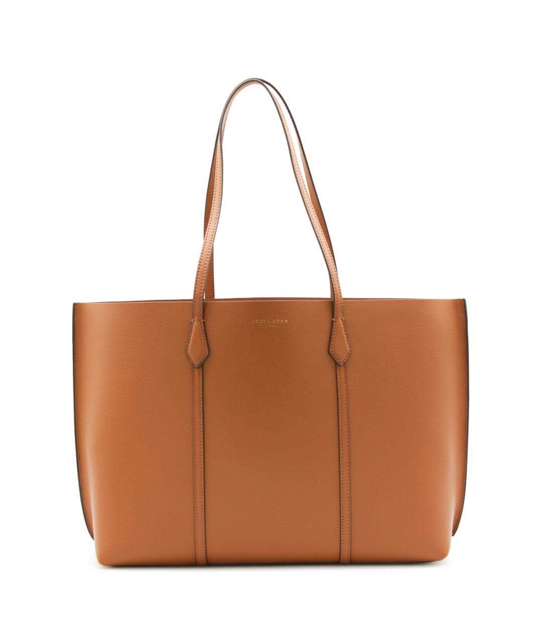 TORY BURCH Коричневая кожаная сумка тоут, фото 1