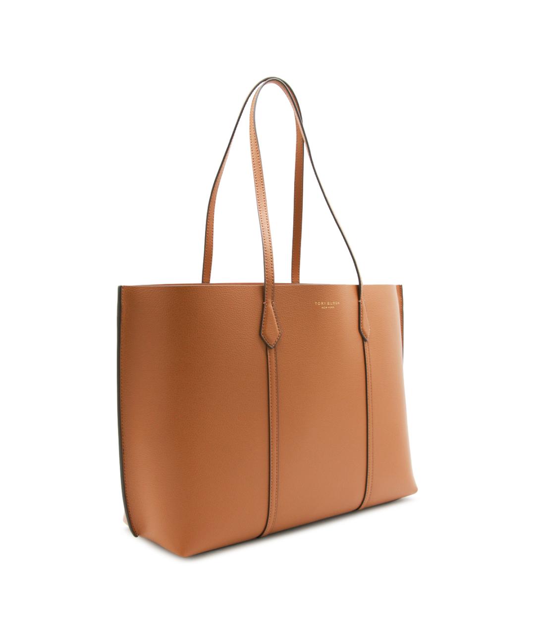 TORY BURCH Коричневая кожаная сумка тоут, фото 2