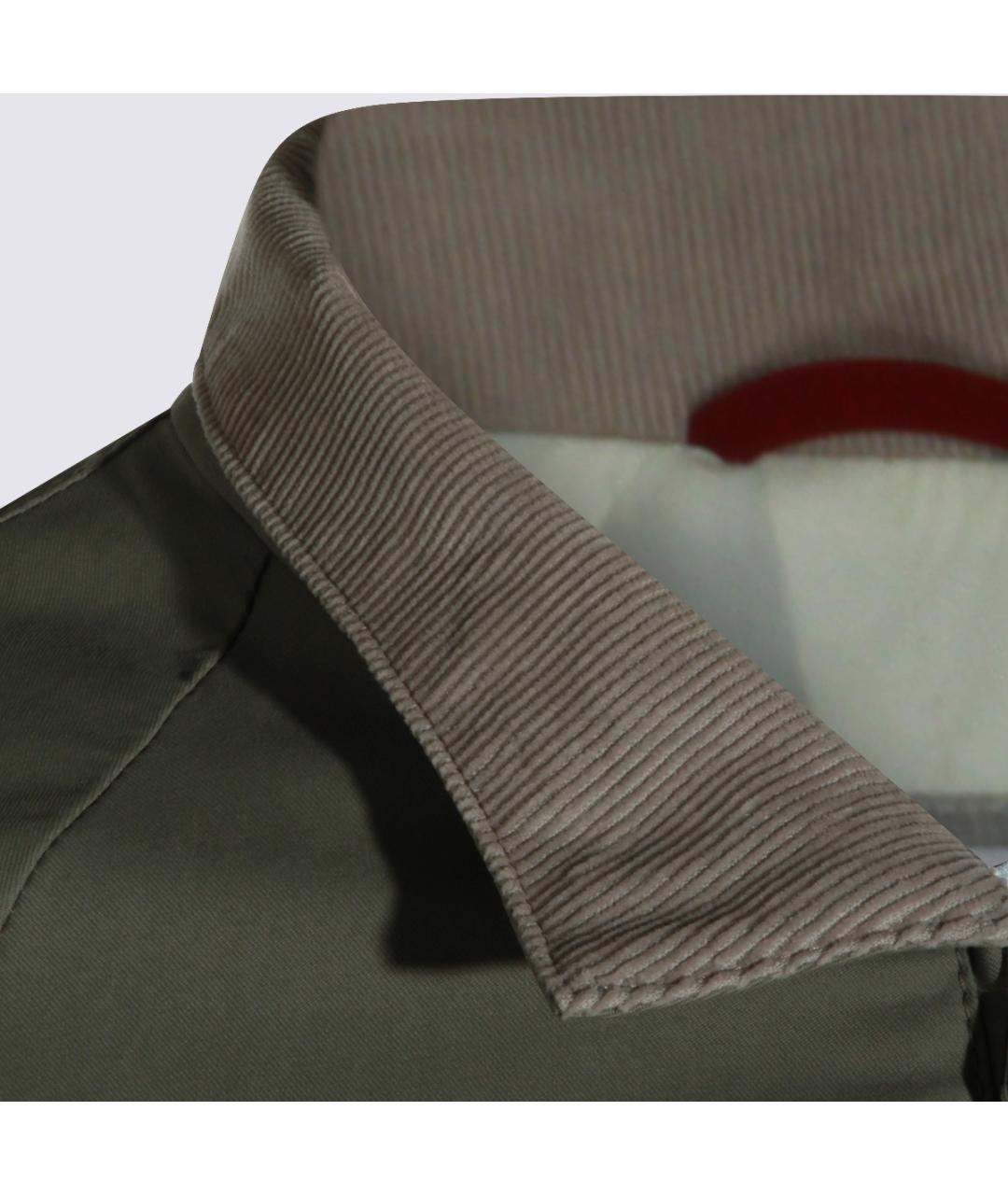 BRUNELLO CUCINELLI Зеленая хлопковая куртка, фото 5