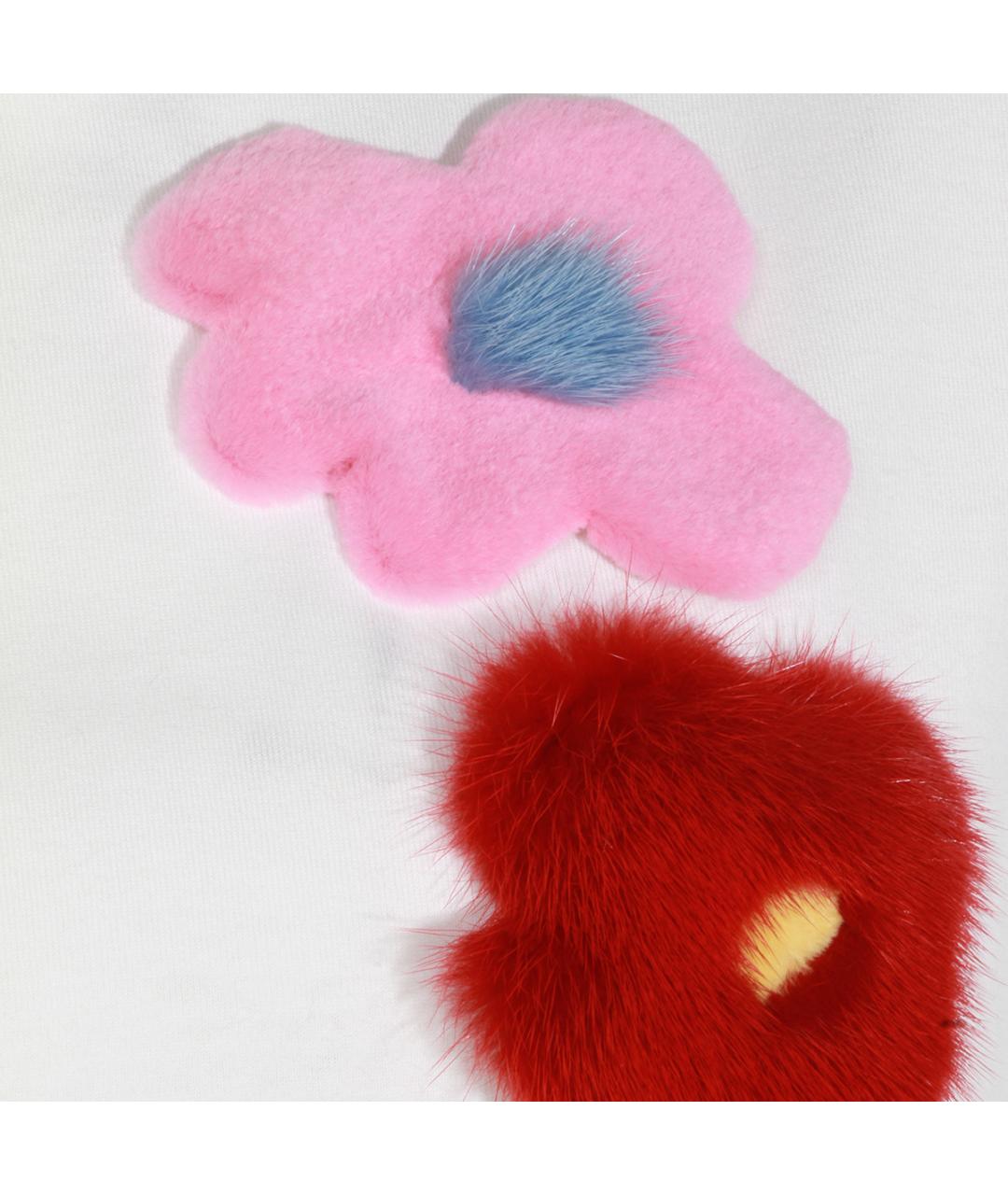 FENDI Белая хлопковая футболка, фото 3