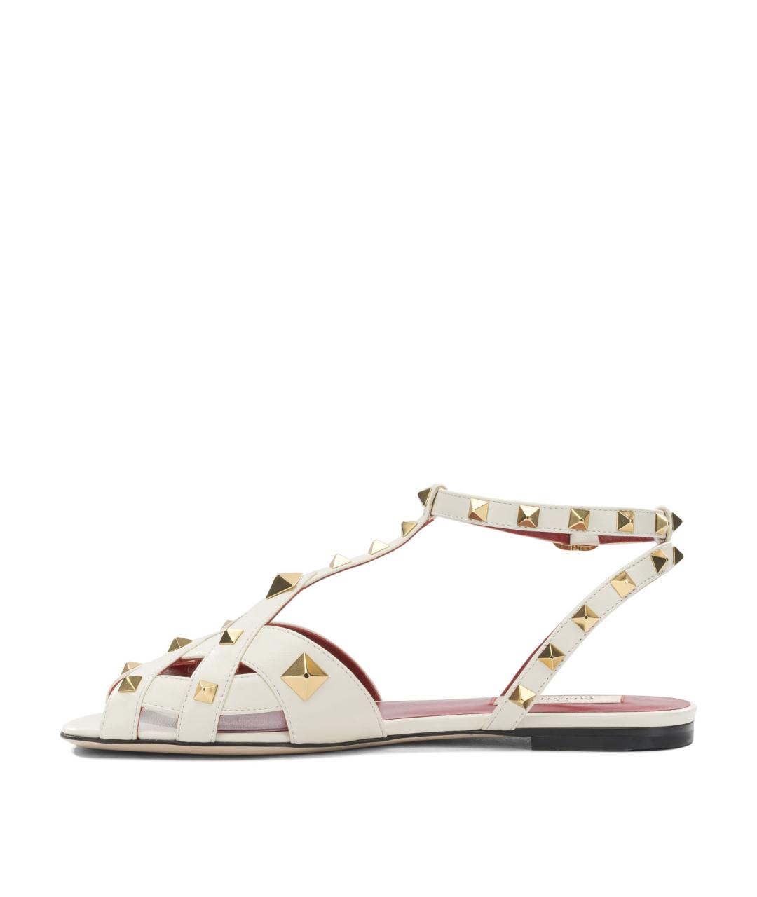 VALENTINO Белые кожаные сандалии, фото 3