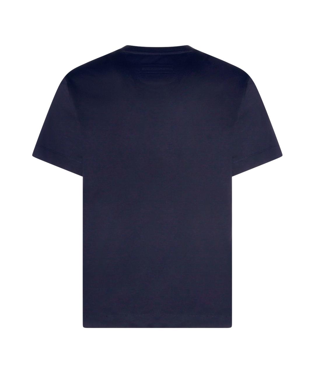 ZEGNA Синий хлопковый джемпер / свитер, фото 2