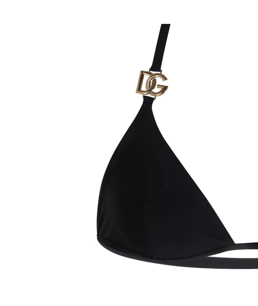 DOLCE&GABBANA Черный синтетический купальник, фото 3