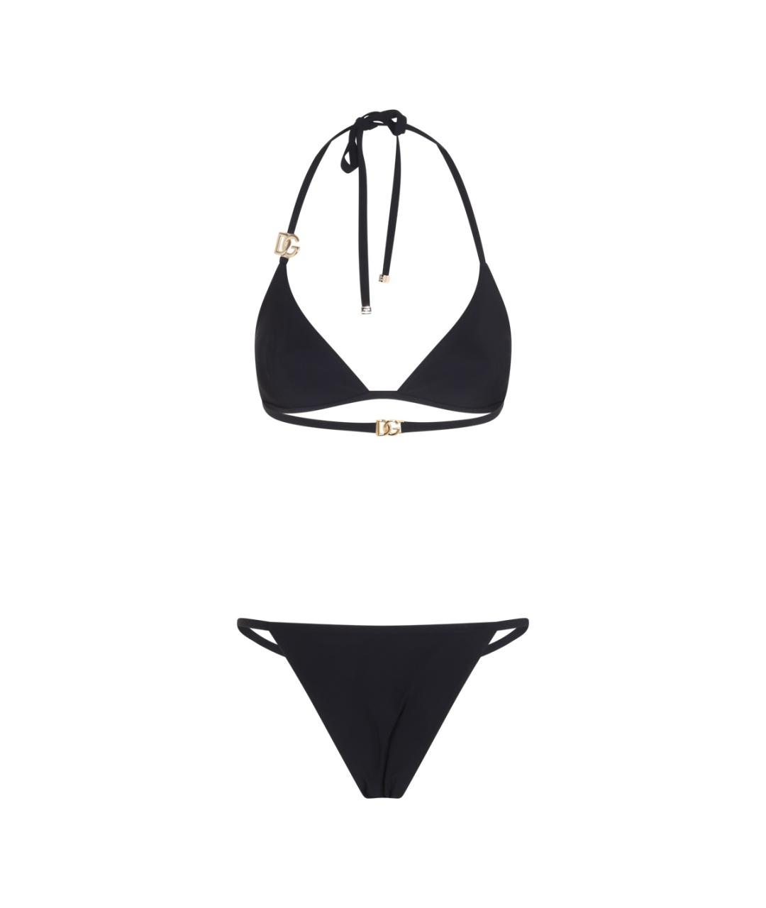 DOLCE&GABBANA Черный синтетический купальник, фото 2