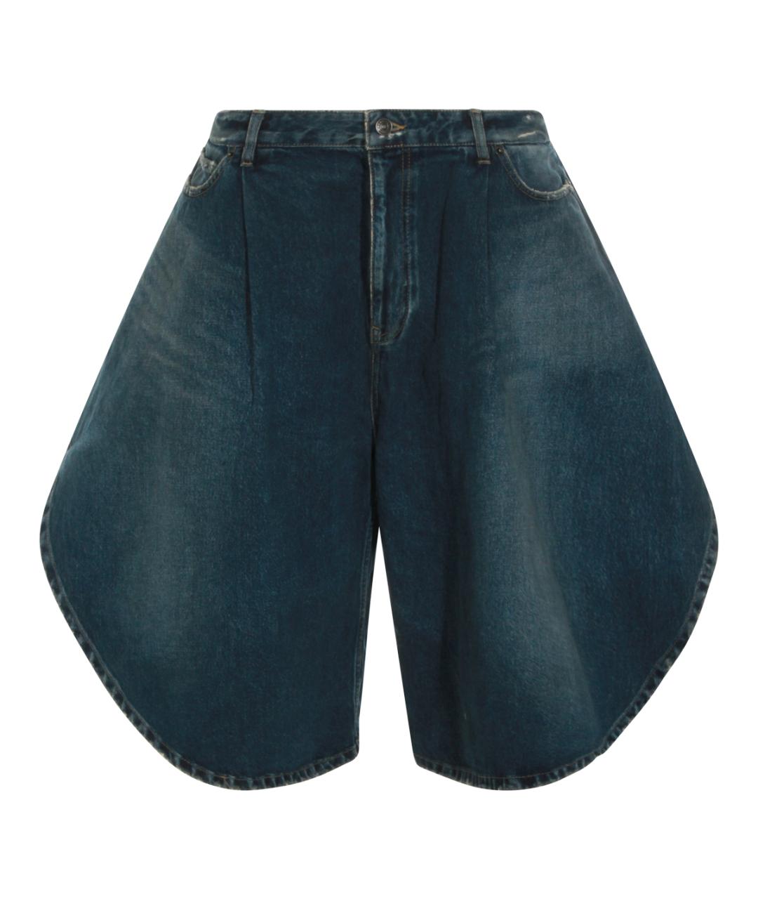 BALENCIAGA Синие хлопковые шорты, фото 1
