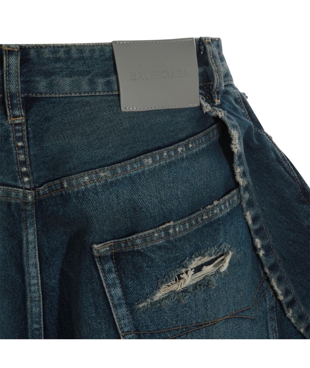 BALENCIAGA Синие хлопковые шорты, фото 6