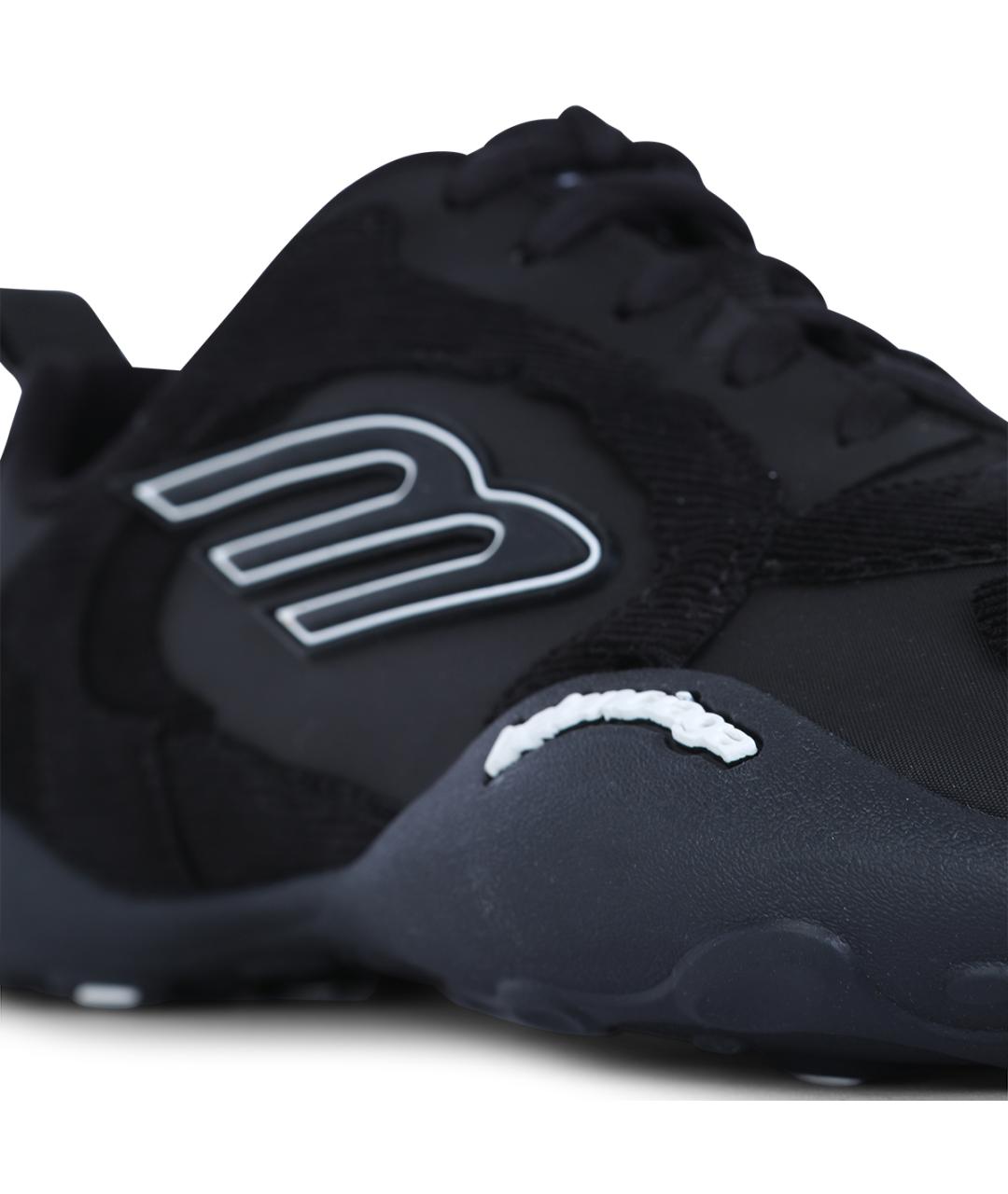 BALENCIAGA Черные синтетические низкие кроссовки / кеды, фото 4