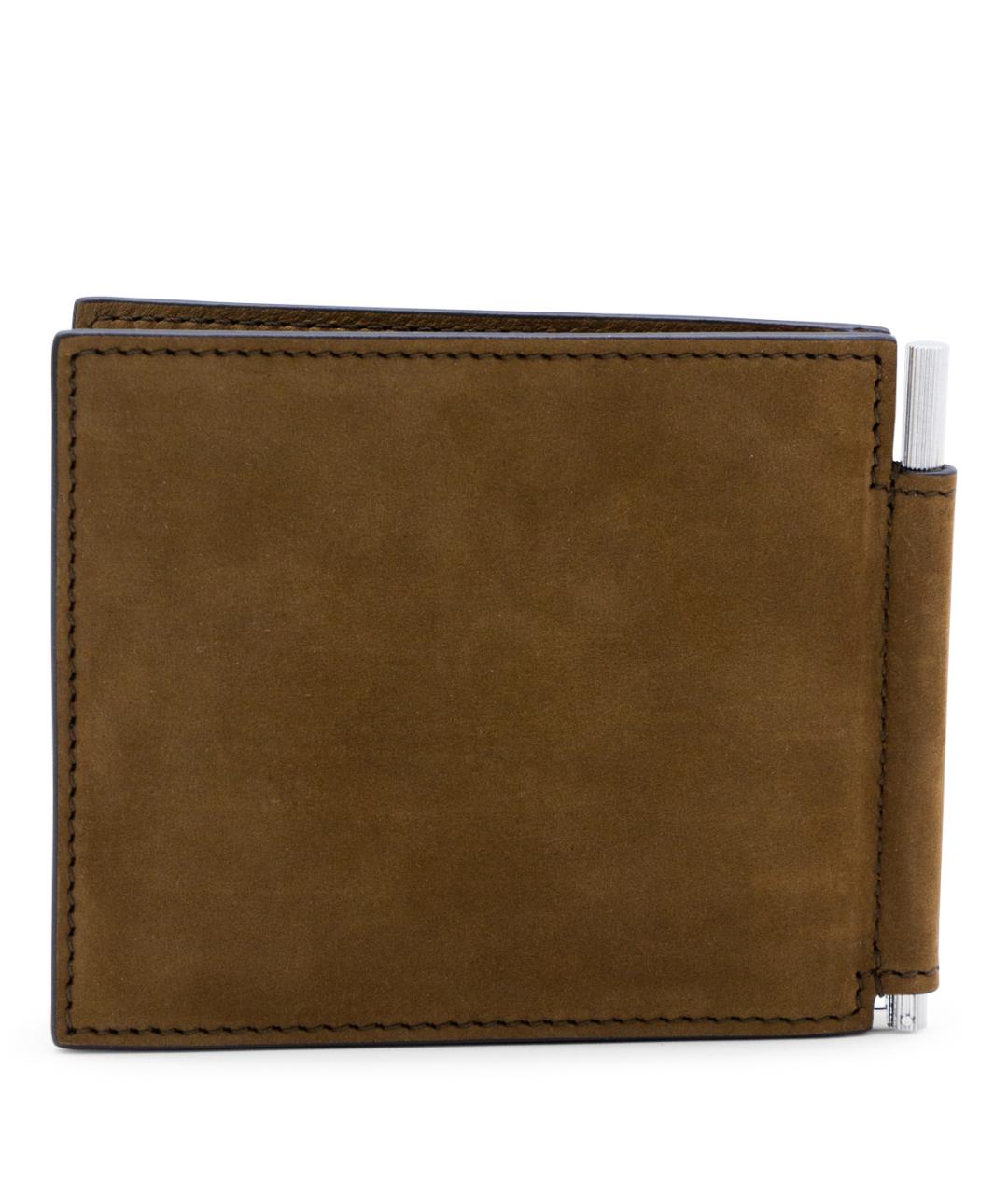 TOM FORD Коричневый кожаный кошелек, фото 3