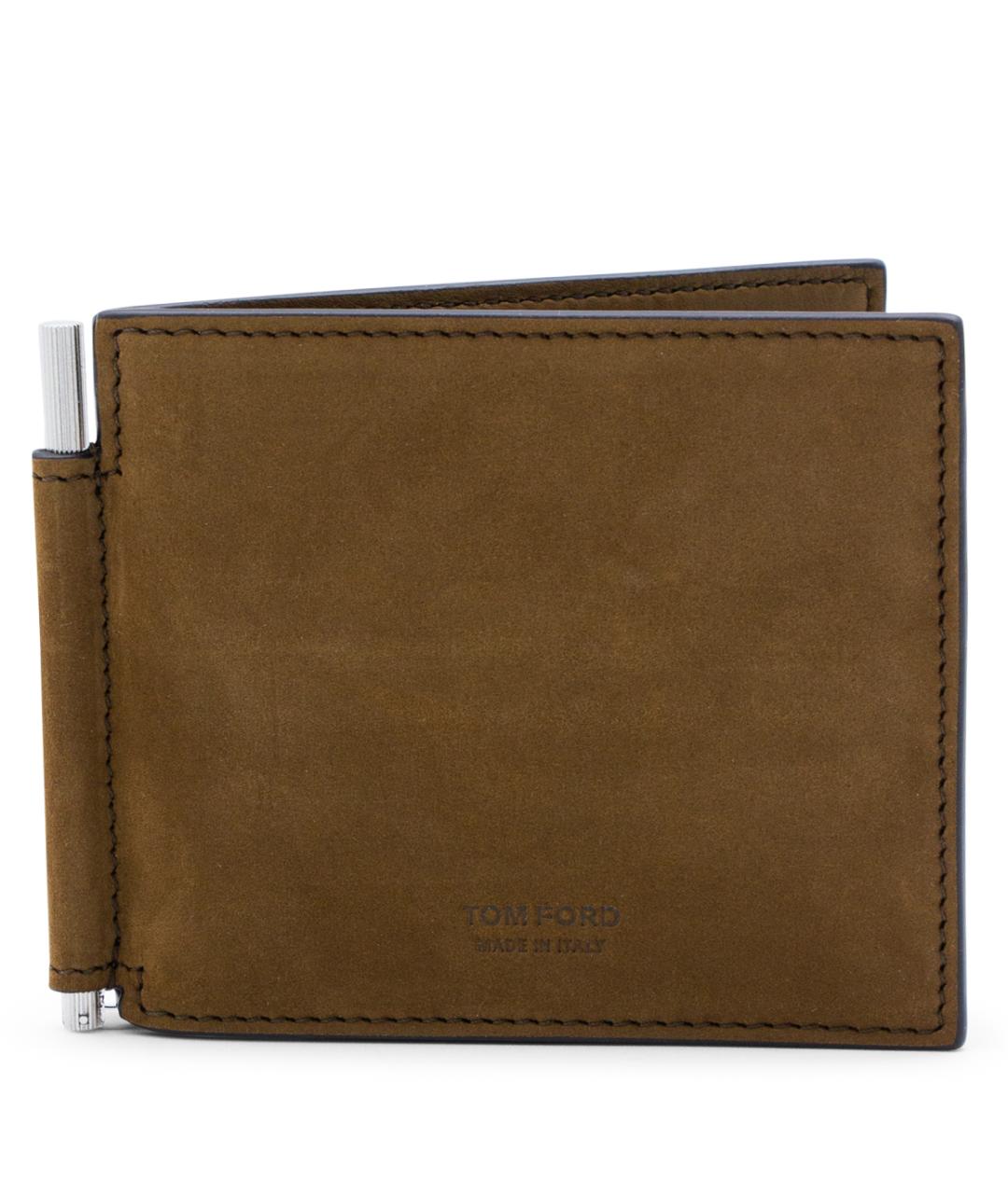 TOM FORD Коричневый кожаный кошелек, фото 1