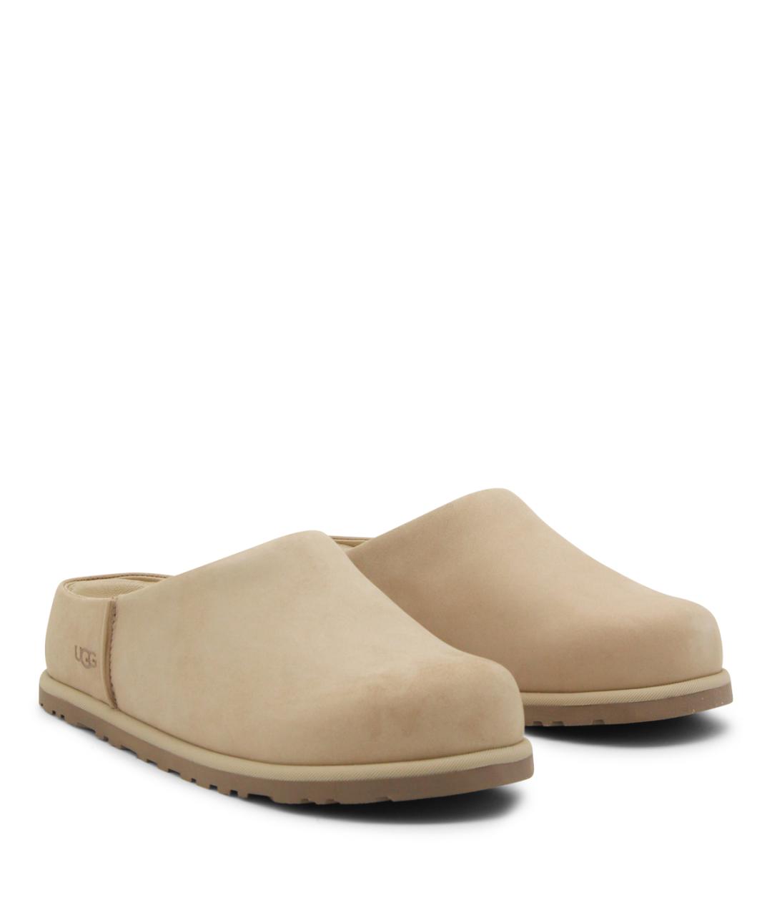 UGG AUSTRALIA Бежевые замшевые мюли, фото 2