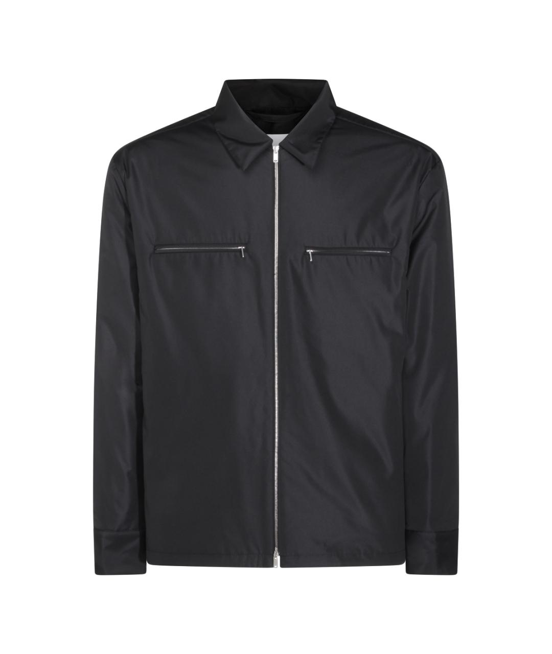 JIL SANDER Черная полиэстеровая куртка, фото 1