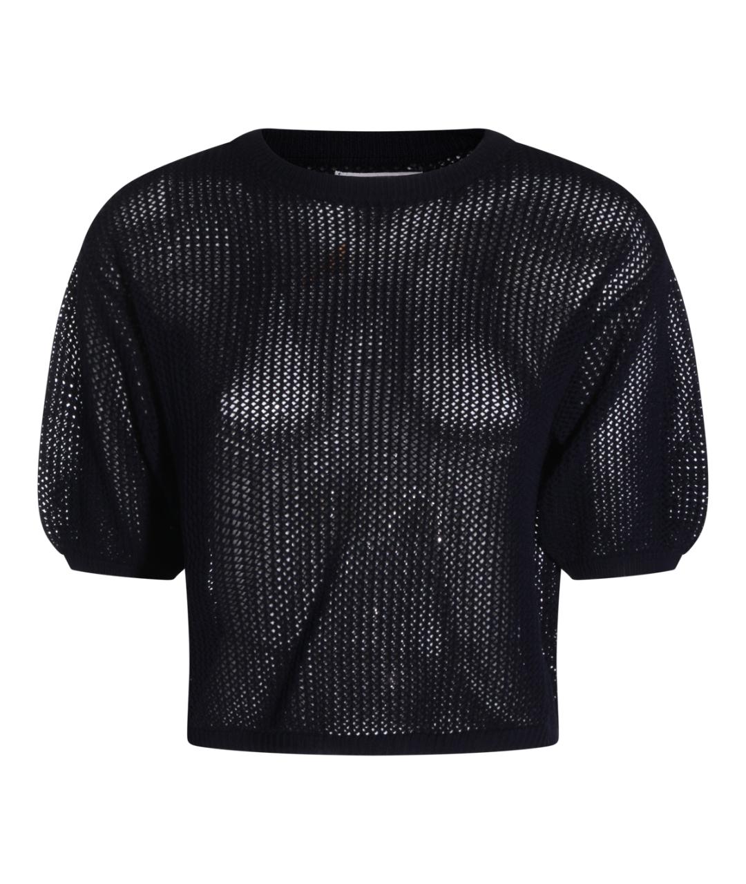 ANTONELLI FIRENZE Темно-синий хлопковый джемпер / свитер, фото 1