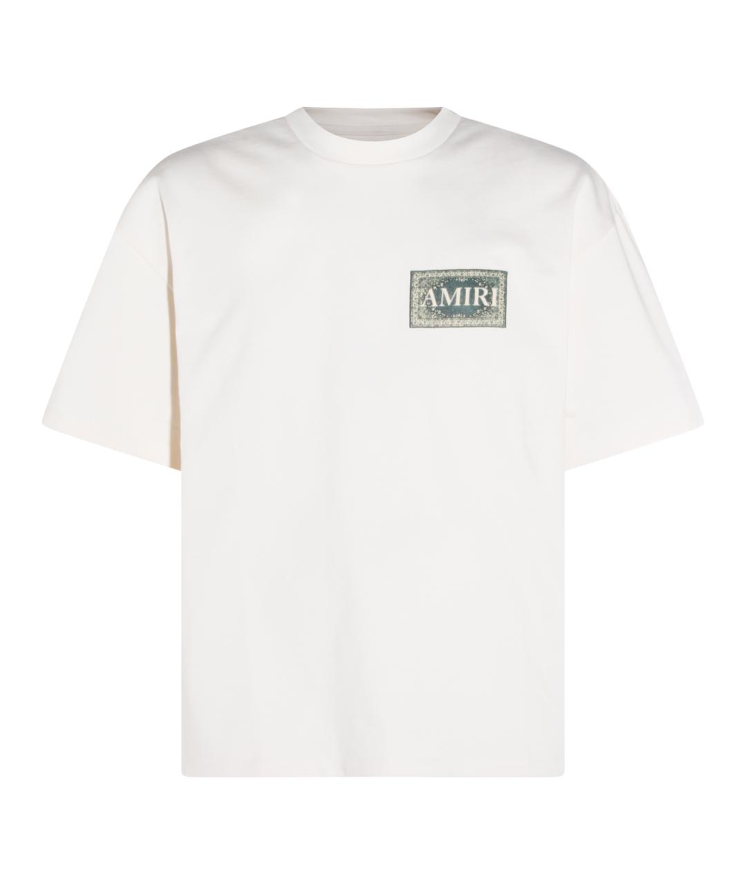 AMIRI Белая хлопковая футболка, фото 1