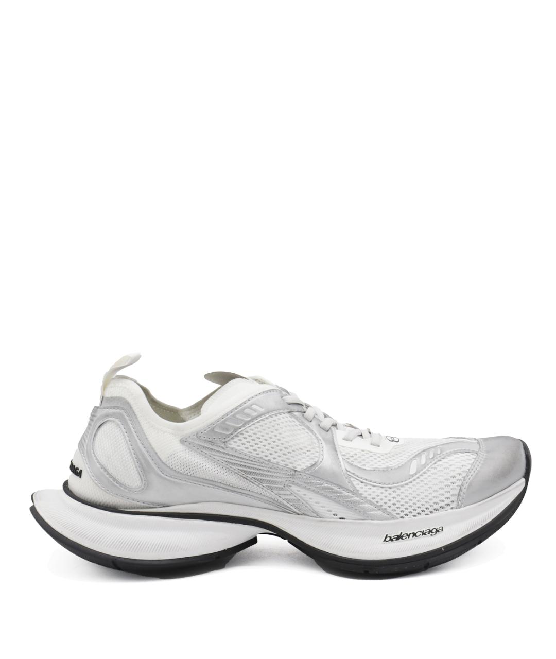 BALENCIAGA Белые текстильные низкие кроссовки / кеды, фото 1