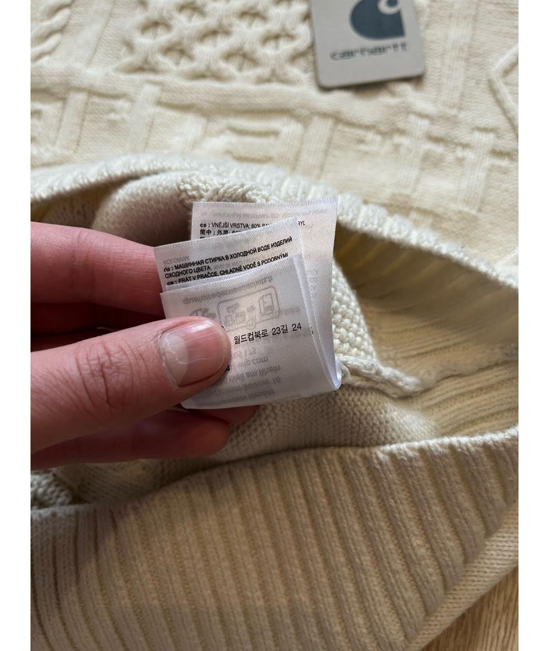 CARHARTT WIP Бежевый хлопковый джемпер / свитер, фото 6