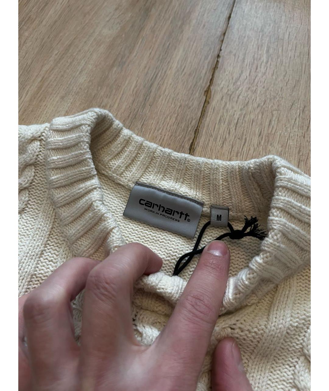 CARHARTT WIP Бежевый хлопковый джемпер / свитер, фото 3