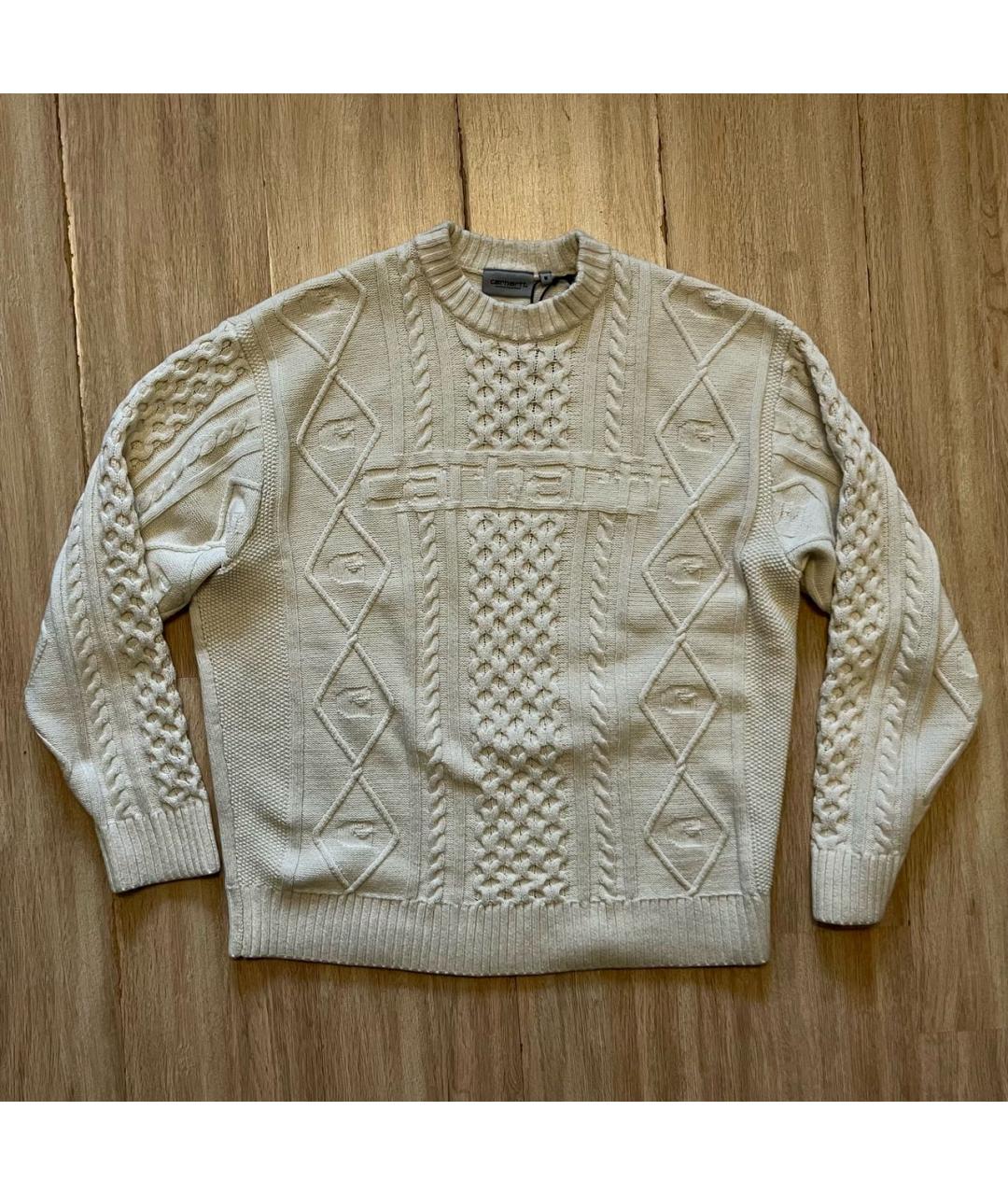 CARHARTT WIP Бежевый хлопковый джемпер / свитер, фото 7